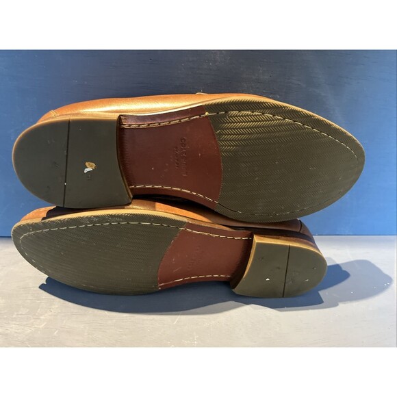 Cole Haan grand OS mens size 9 M leather penny loafer Shoe Slip On Brown C22771 - Picture 8 of 10